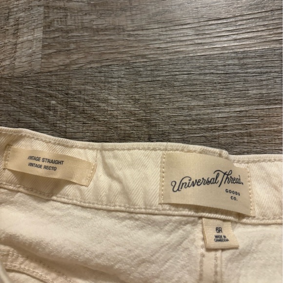 Off white vintage straight leg high rise jeans - Picture 5 of 6